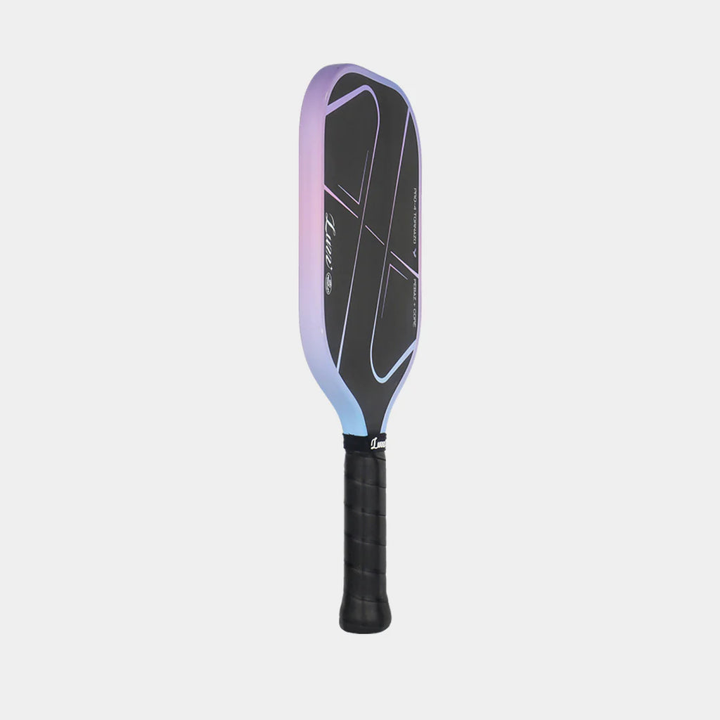 Paddle with gradient design on a light gray background