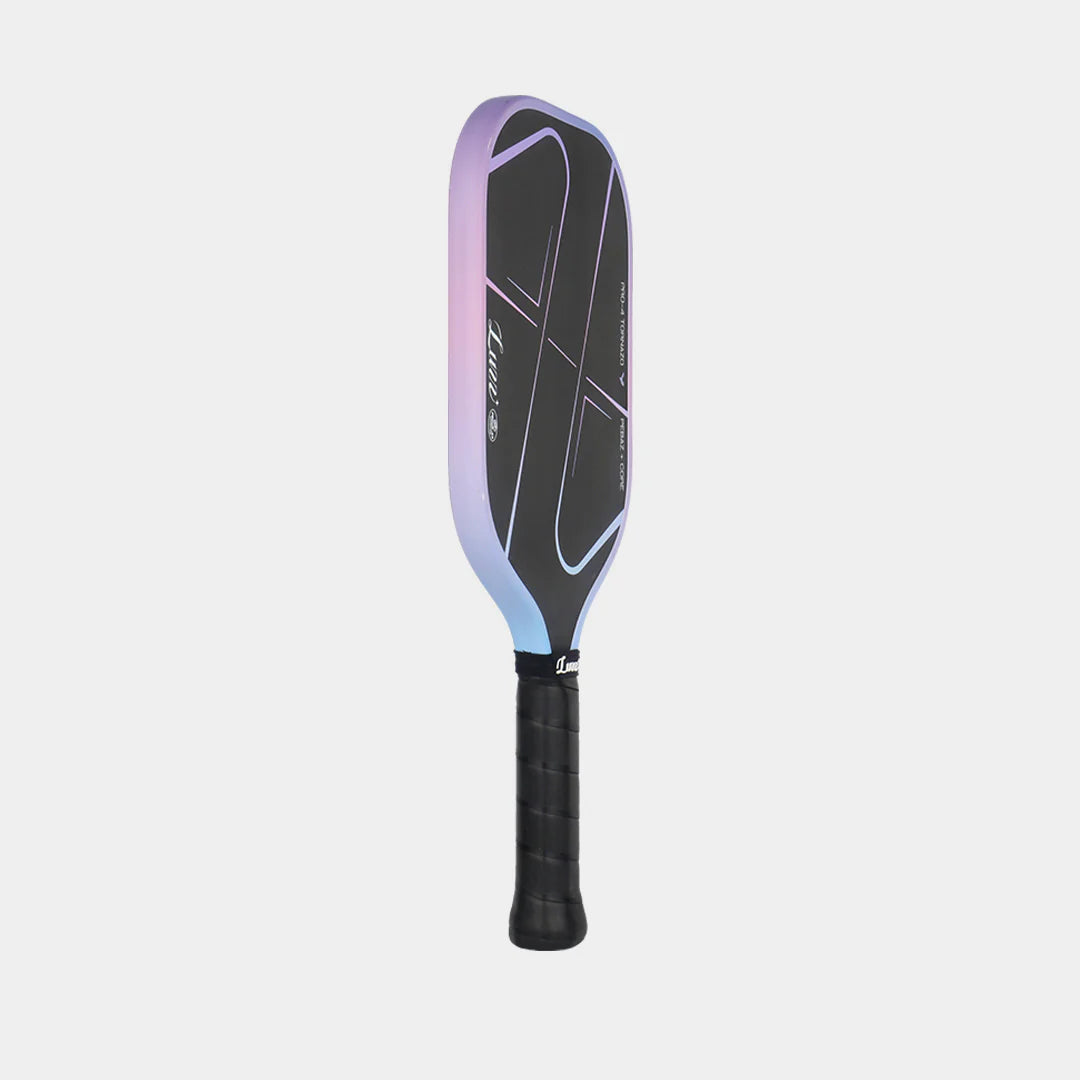 Paddle with gradient design on a light gray background